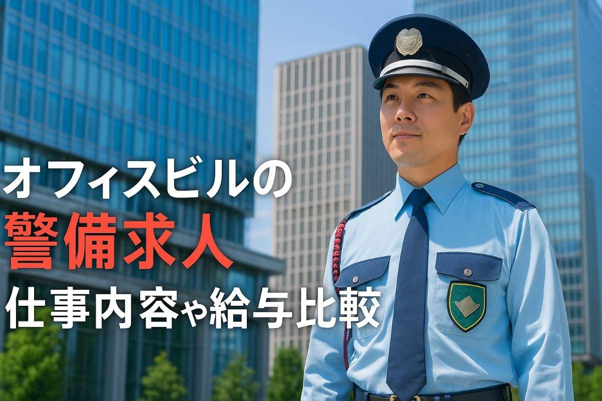 オフィスビルの警備求人の仕事内容や給与比較｜向いてる人の特徴と選び方ガイド