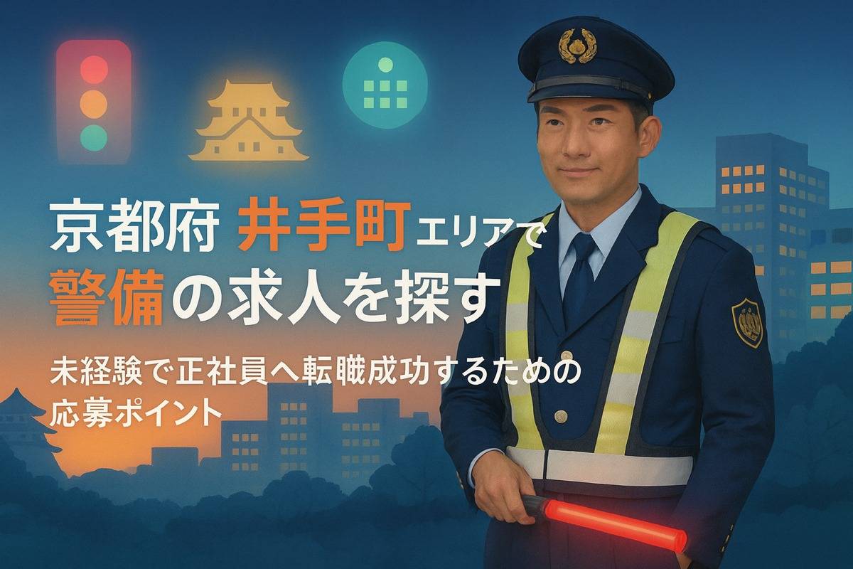 京都府井手町エリアで警備の求人を探す！未経験で正社員へ転職成功するための応募ポイント