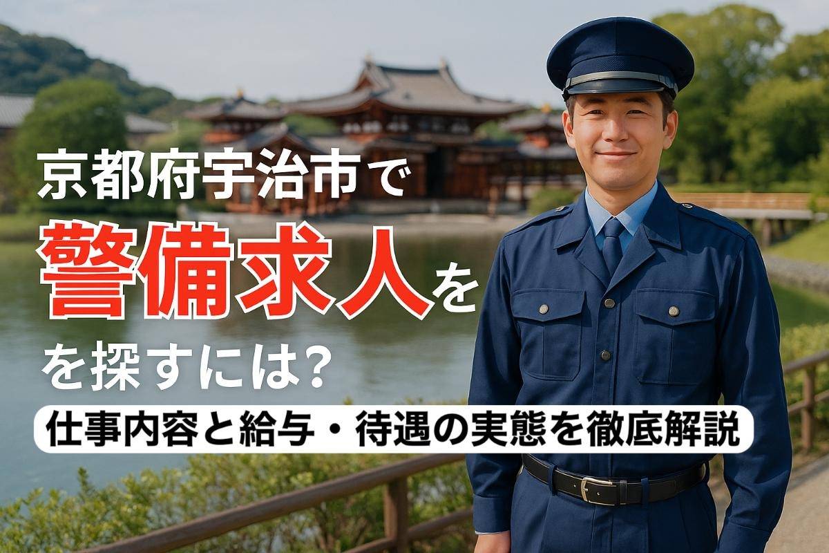 京都府宇治市で警備求人を探すには？仕事内容と給与・待遇の実態を徹底解説