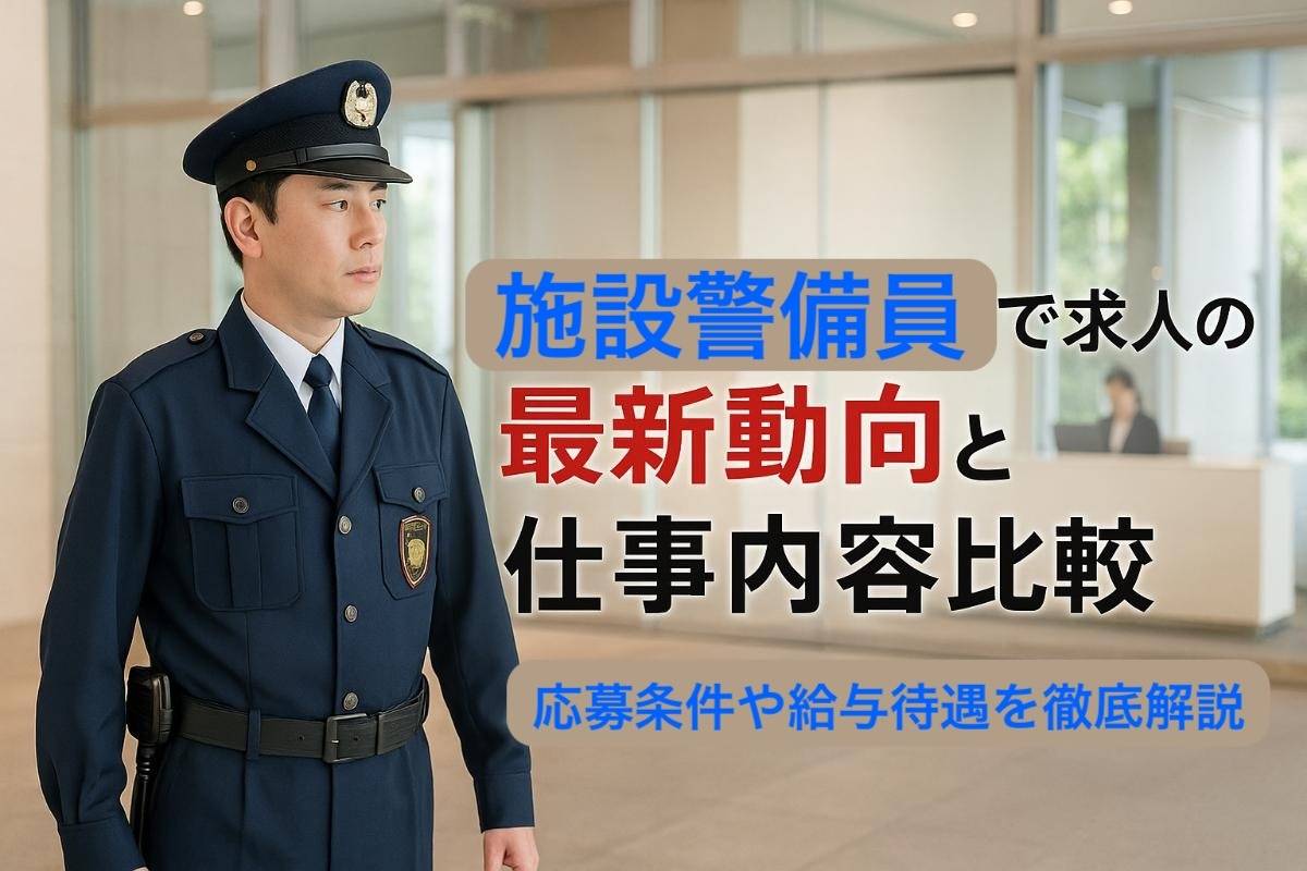 施設警備員で求人の最新動向と仕事内容比較｜応募条件や給与待遇を徹底解説