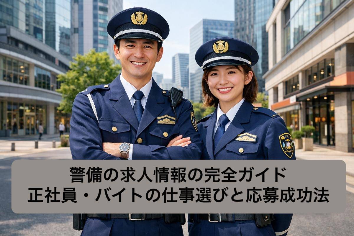警備の求人情報の完全ガイド｜正社員・バイトの仕事選びと応募成功法