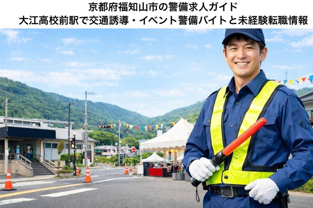 京都府福知山市の警備求人ガイド｜大江高校前駅で交通誘導・イベント警備バイトと未経験転職情報