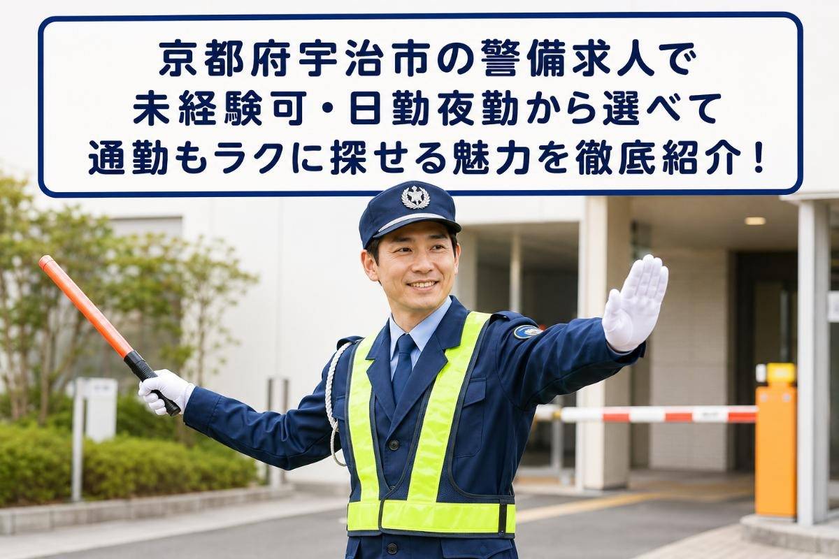 京都府宇治市の警備求人で未経験可・日勤夜勤から選べて通勤もラクに探せる魅力を徹底紹介！